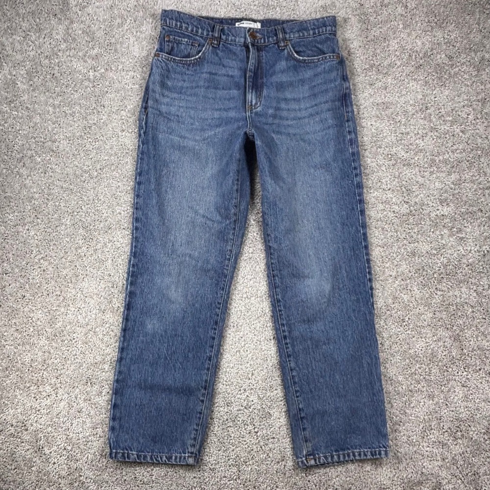 Garage Denim Vintage Straight High Rise Blue Jeans Womens Size 9 29 Medium Wash